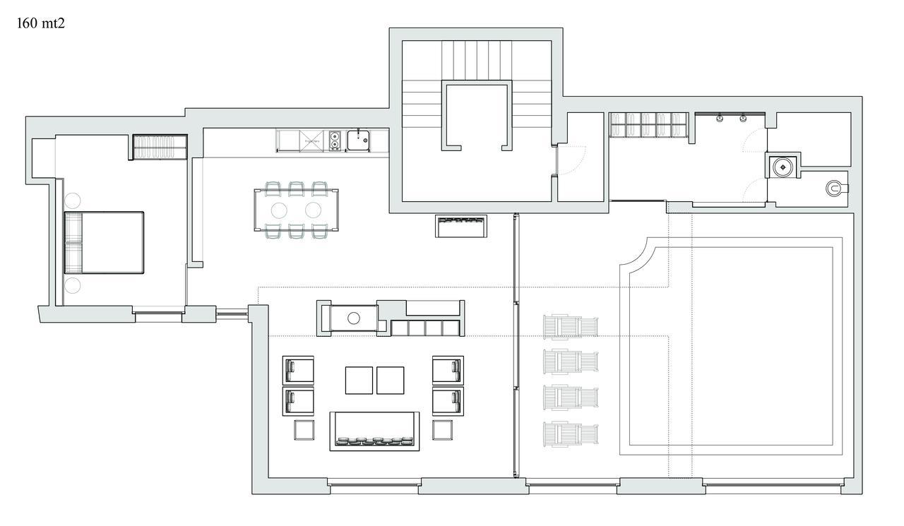 SUITE&POOL-Como Apartment-160 mt-Private Indoor Swimming-Pool Buitenkant foto